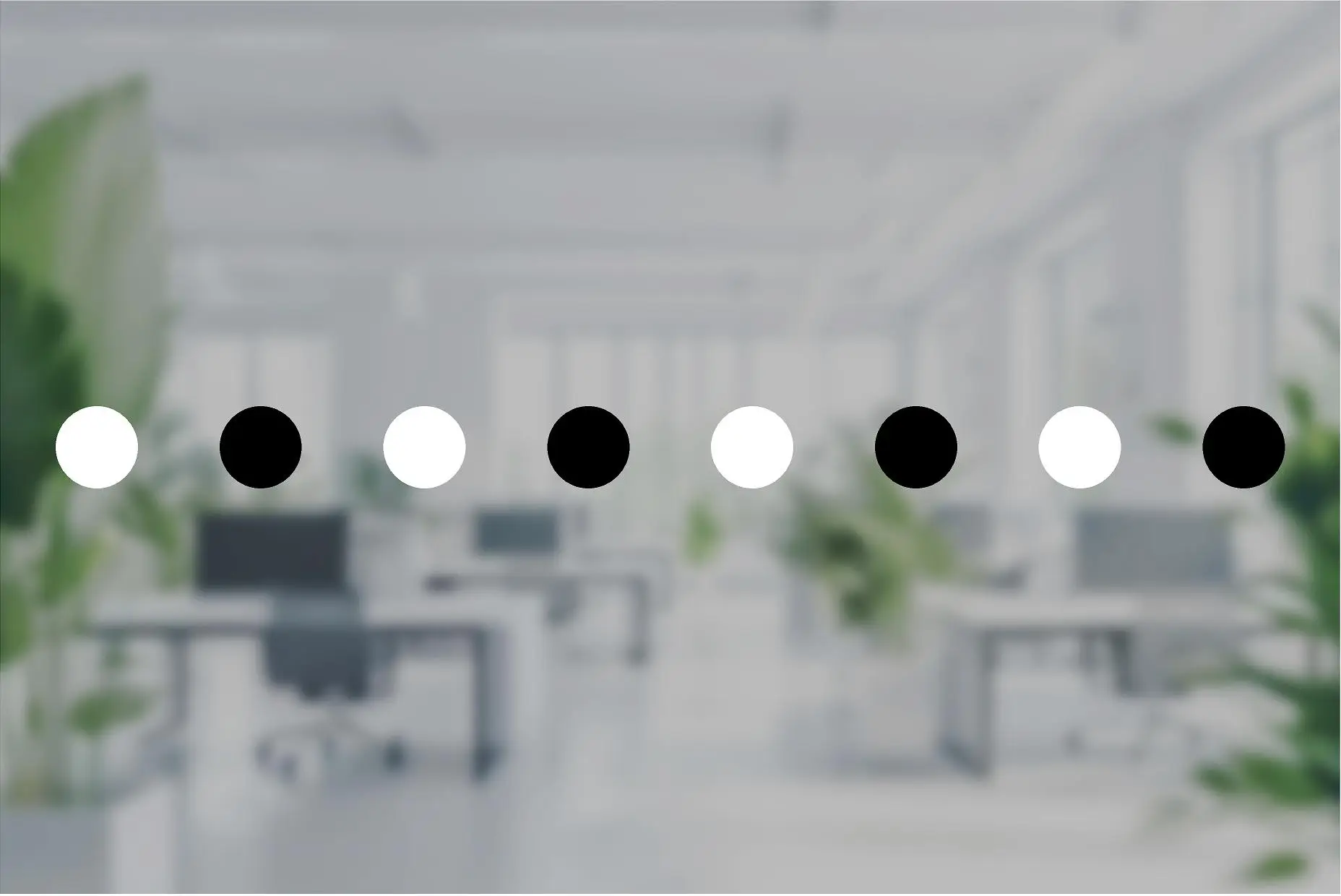 Kontrastmarkering rund för glasparti - 75mm