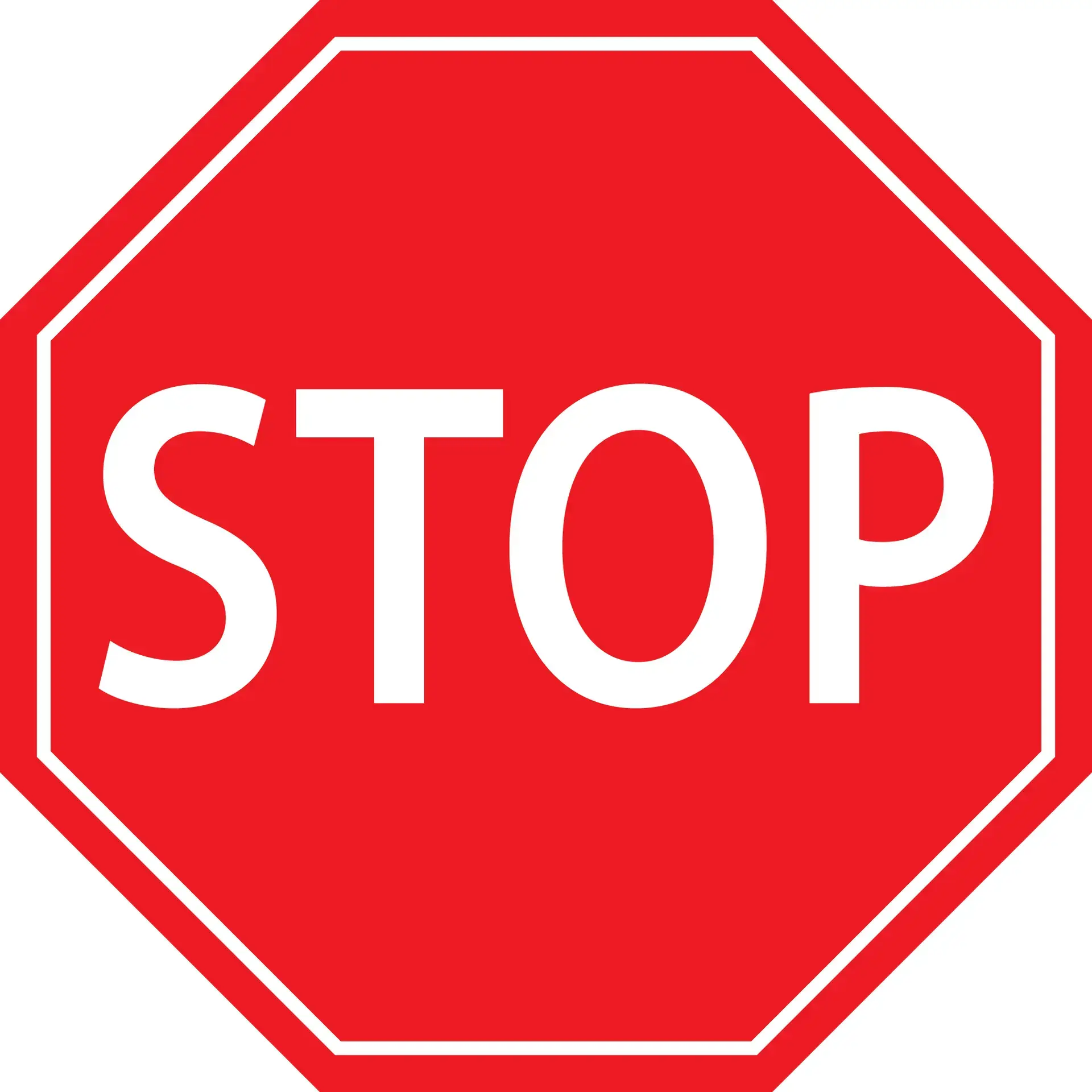 Golvskylt STOP
